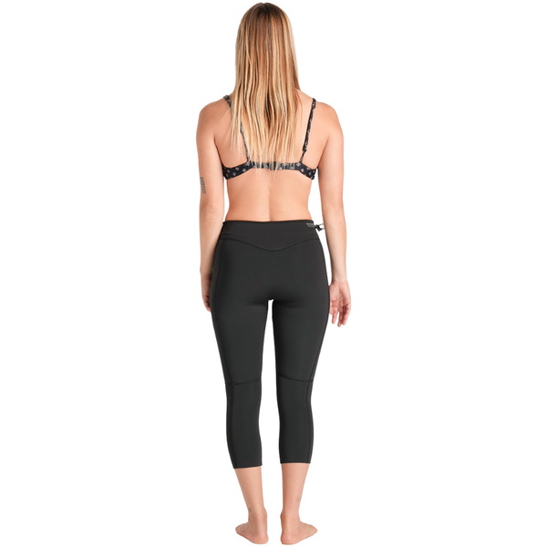 2026 C-Skins Womens Nuwave Solace Lite 1.5mm 3/4 Leggings C-NSOL15LE34 - Black / Black / White